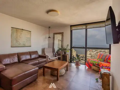 ALQUILE PISO 19 2 DORM EN SUITE C MUEBLES  POCITOS