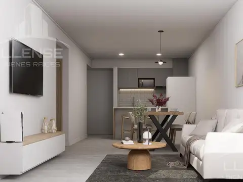 Departamento 2 ambientes con 1 baño