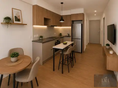 Departamento Monoambiente con 1 baño