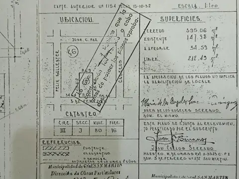 Terreno en Venta en General San Martin, USD 135.000