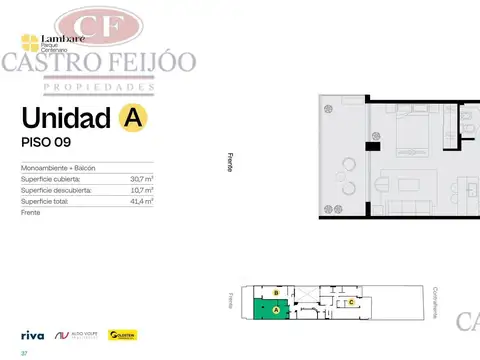 Departamento en Venta de Monoambiente