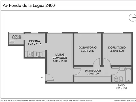 Av. Fondo De La Lengua al 2400 , Piso 3