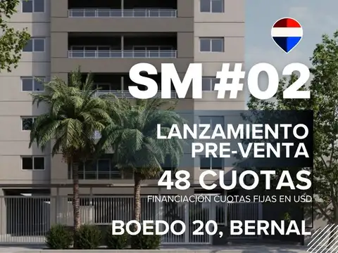 VENTA DEPARTAMENTO 2 AMBIENTES 48 CUOTAS BERNAL