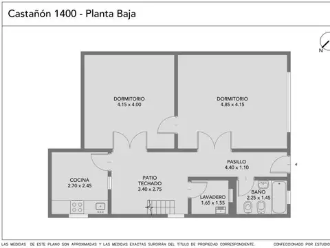 Castanon 1400, Piso 0