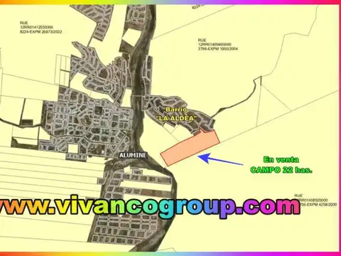 TERRENOS/FRACCIONES/LOTEOS - FRACCIONES URBANAS - ALÚMINE