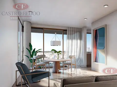 Departamento 3 ambientes con 2 baños