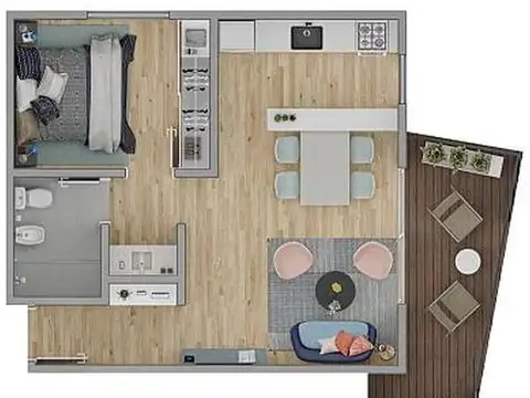 Departamento en Venta de 2 ambientes
