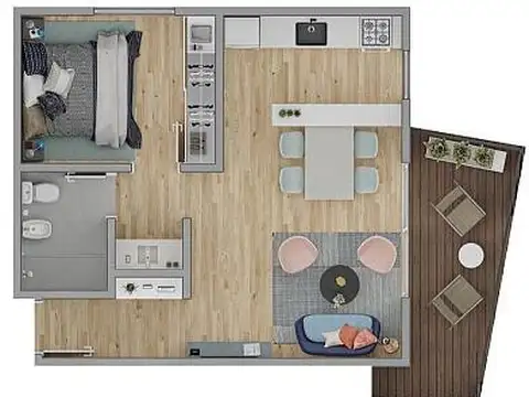 Departamento en Venta de 2 ambientes