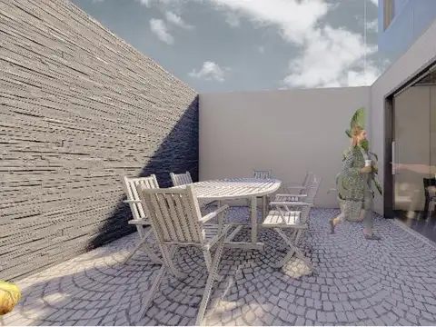 Depto Tipo Casa 2 ambientes con 1 baño