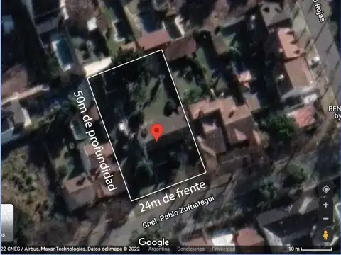 Venta Lote 2500 m2 Construibles en Ituzaingó Norte