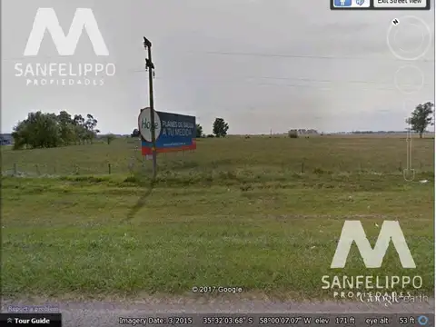 Ruta 2 Cruce Ruta 20 - Chacra 17