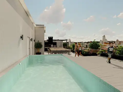 Departamento 3 ambientes con 2 baños