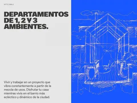 Departamento Monoambiente con 1 baño