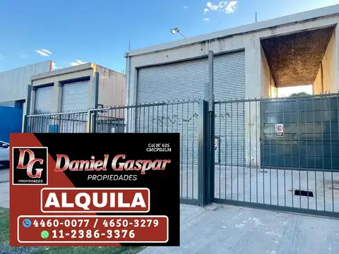 ALQUILER – GALPÓN / DEPÓSITO SOBRE ACCESO OESTE – 161 M2 TOTALES