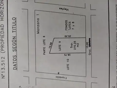 Galpon en Venta 26  mts Fondo