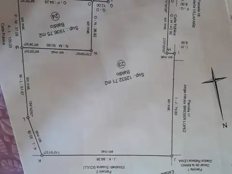 VENTA TERRENO 2100 METROS EN VILLA GRAL BELGRANO