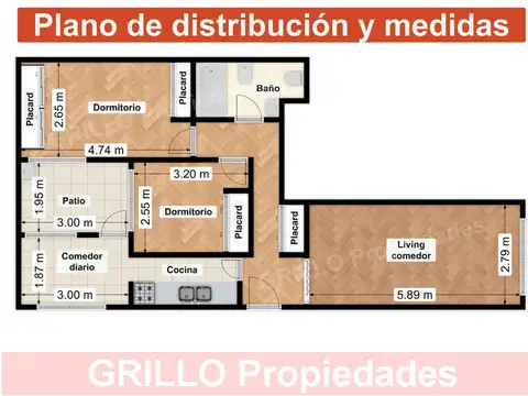 Departamento en Alquiler de 3 ambientes