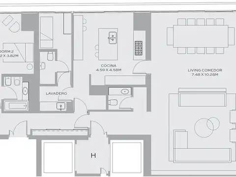 Departamento en Venta al Noreste
