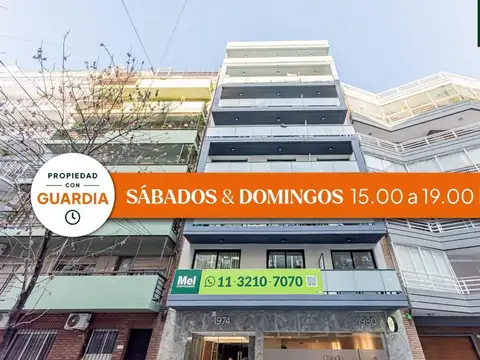 1 ambiente | Apto profesional | Guardia Sa y Do 15 a 19 hs