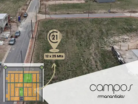 Terreno en Venta en Campos De Manantiales, USD 42.000