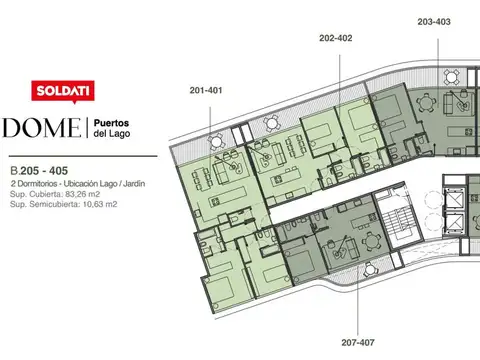 Departamento en Venta en Puertos, USD 350.200