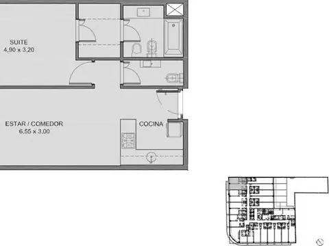 Departamento en Venta de 2 ambientes