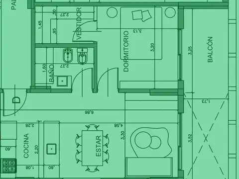 venta DEPARTAMENTO 2 ambientes BANFIELD balcón