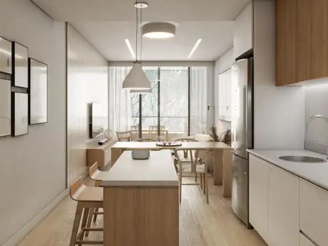Departamento Monoambiente con 1 baño
