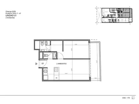 Departamento en Venta en Palermo Soho, USD 151.000