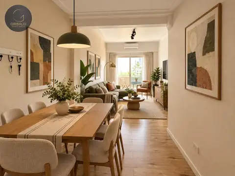 En Venta Departamento 2 Ambientes con Balcón Muy Luminoso en Montevideo 900