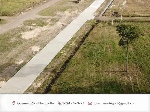 Terreno en Venta 20  mts Frente