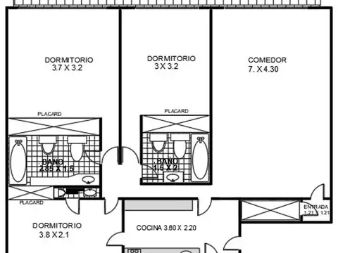 Crámer 2500, Piso 7°