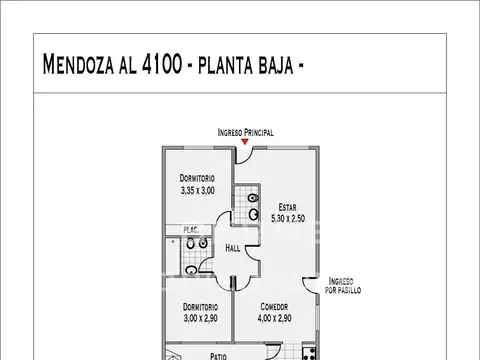 Mendoza 4100, Piso PB