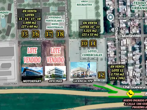 Terreno en Venta en Fisherton, USD 400
