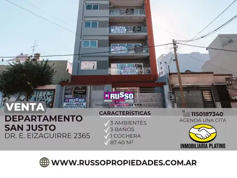 Piso en Venta de 3 y 4 ambientes San JUsto