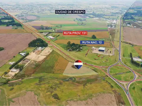 Terreno estratégico de 1,5ha en rotonda de Crespo
