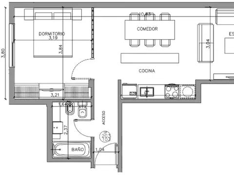 Departamento en Venta en Florida Belgrano/Oeste, USD 151.800