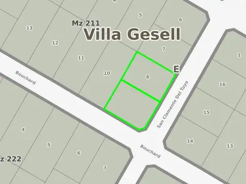 Terreno en Venta 30  mts Fondo