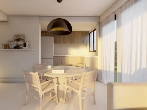 Departamento 2 ambientes con 2 baños