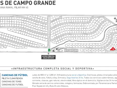 VENTA LOTE INTERNO ALTOS DE CAMPO GRANDE PILAR
