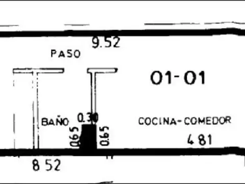 Departamento en Venta de 2 ambientes