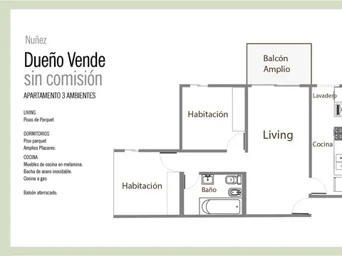 Departamento en venta en Nuñez