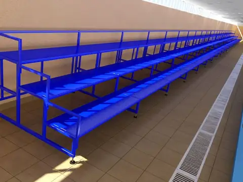 Tribunas y escenarios rebatibles y telescòpicos, A MEDIDA