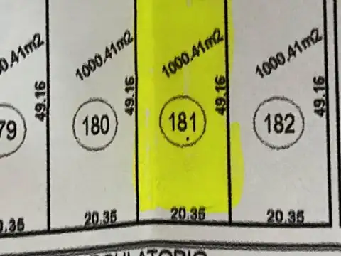 Terreno en Venta de 1000,0 m2