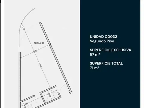 Oficina 3 ambientes con 1 baño