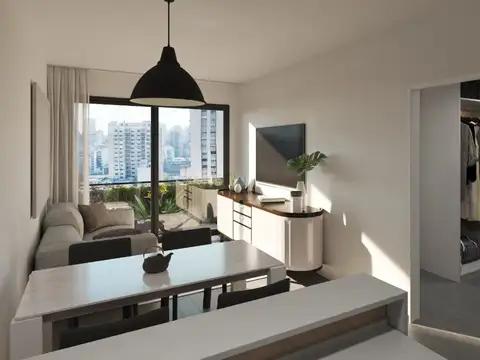 Departamento 2 ambientes con 1 baño