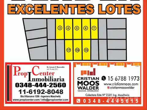 Terreno en Venta - Ingeniero Maschwitz- Cristian Mooswalder- Negocios Inmobiliarios