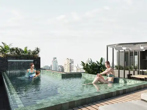 Departamento dos dormitorios con balcón terraza y opcional cochera en Abasto