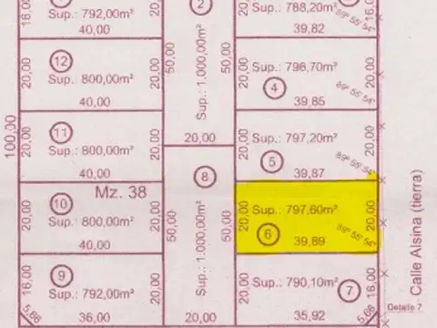 Terreno en Venta en La Gloria, USD 8.000