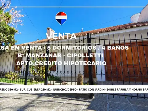 VENTA CASA CIPOLLETTI